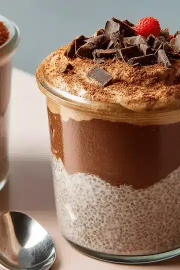 High-Protein Peanut Butter & Chocolate Chia Pudding