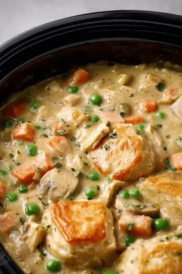 Slow Cooker Chicken Pot Pie Stew