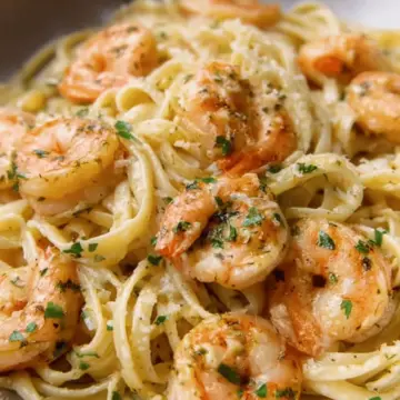 Creamy Garlic Shrimp Pasta