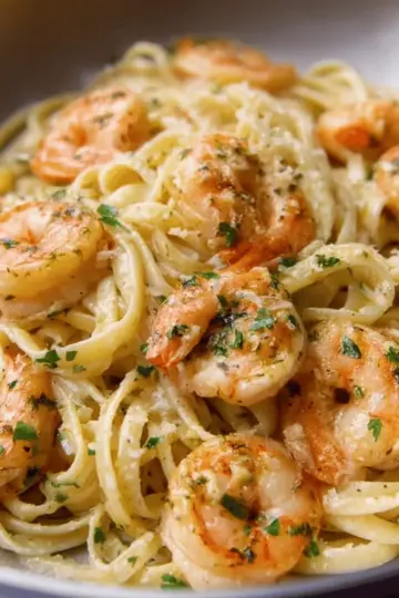 Creamy Garlic Shrimp Pasta