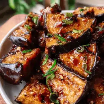 Sticky Garlic Eggplant