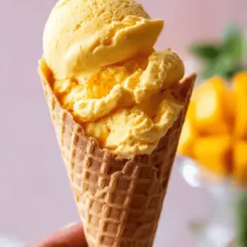 Homemade Mango Ice Cream Recipe