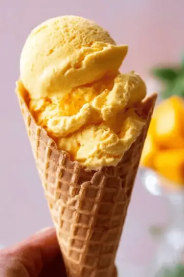 Homemade Mango Ice Cream Recipe