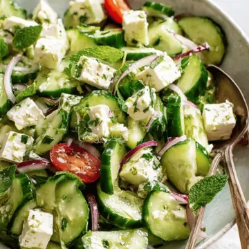 Easy Cucumber Feta Salad
