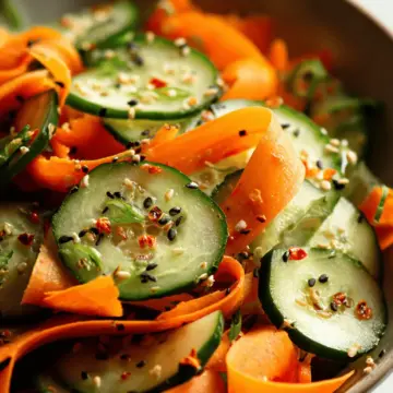 Cucumber and Carrot Salad (Asian inspired)