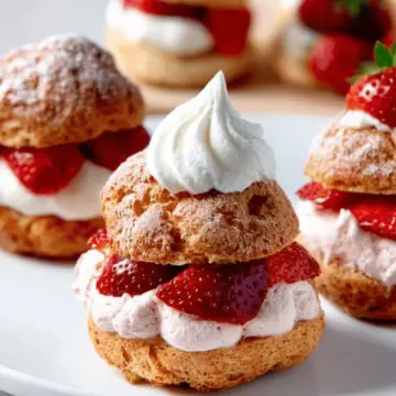 Strawberry Cream Puffs