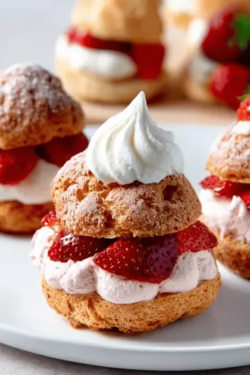 Strawberry Cream Puffs