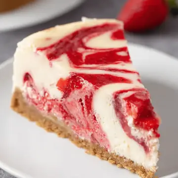 Strawberry Swirl Cheesecake