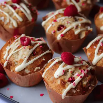 White Chocolate & Raspberry Muffins!