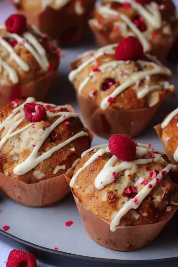 White Chocolate & Raspberry Muffins!