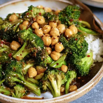 Garlic Broccoli Stir Fry With Chickpeas | Flavorful Recipe