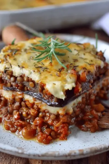 Vegan Moussaka with Lentils