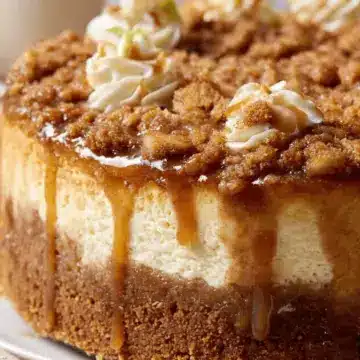 Apple Crumble Cheesecake