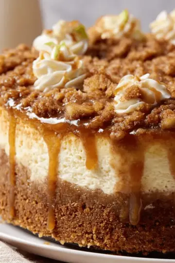 Apple Crumble Cheesecake