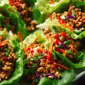 Thai Chicken Lettuce Wraps
