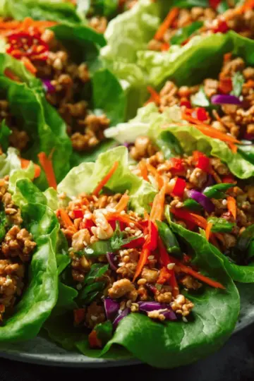 Thai Chicken Lettuce Wraps