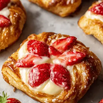 Cream Cheese Strawberry Danish