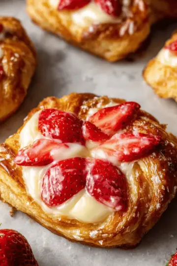 Cream Cheese Strawberry Danish
