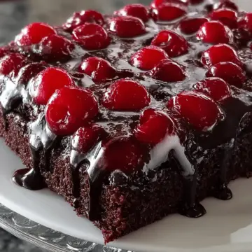 Chocolate Cherry Upside Down Cake