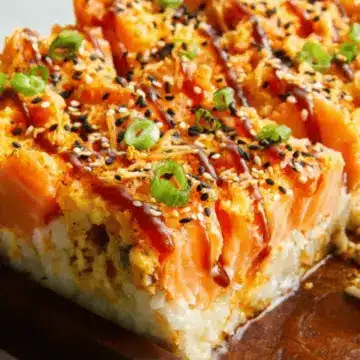 Salmon Sushi Bake