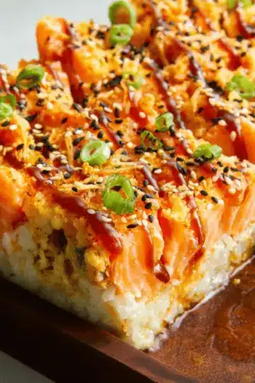 Salmon Sushi Bake