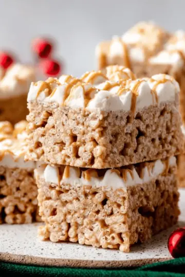 Gingerbread Rice Krispies Treats