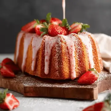 Strawberry Pound Cake