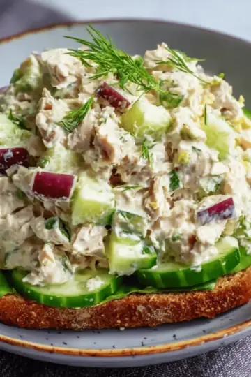 High Protein Cottage Cheese Tuna Salad