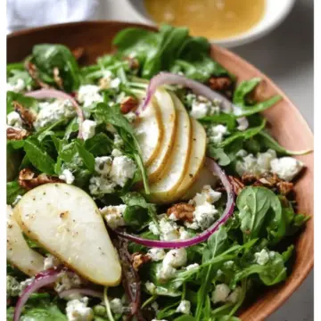 Arugula Salad with Pears and Goat Cheese