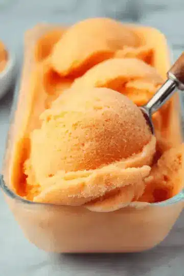 The Best Peach Sorbet Without Ice Cream Maker