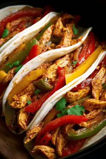 Slow Cooker Chicken Fajitas