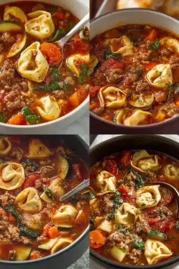Italian Sausage Soup with Tortellini