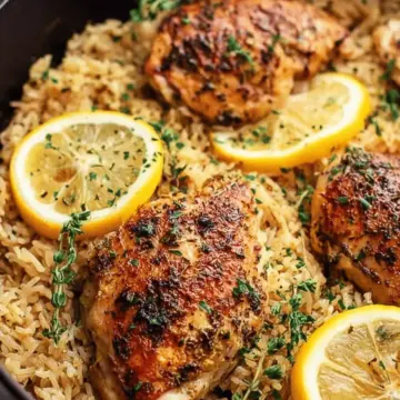 One Pot Lemon Herb Chicken and Rice