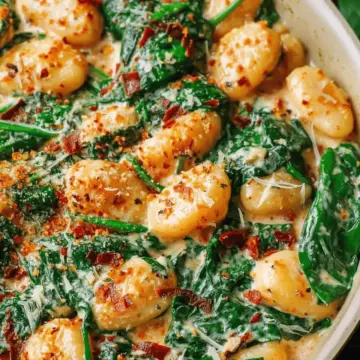 Creamy Spinach Gnocchi (20-Minute, One-Pan Meal)