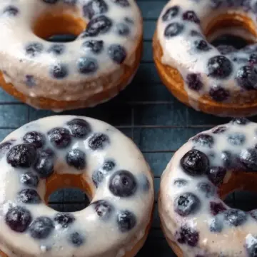 Fresh Baked Blueberry Donuts