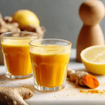 Lemon Ginger Turmeric Wellness Shots