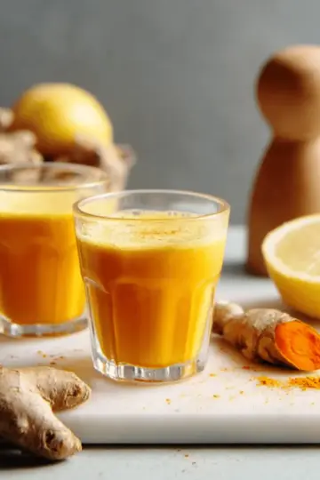 Lemon Ginger Turmeric Wellness Shots