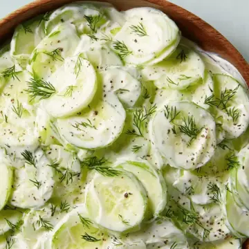 Dad's Creamy Cucumber Salad