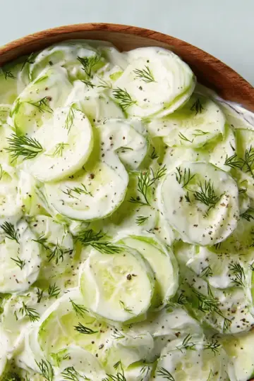 Dad's Creamy Cucumber Salad
