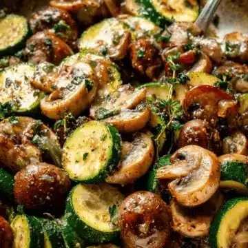 Skillet Zucchini and Mushrooms