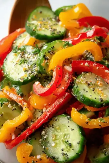 Cucumber and Bell Pepper Salad