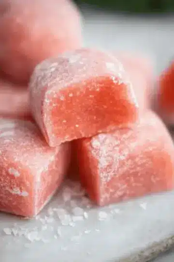 Watermelon Mochi