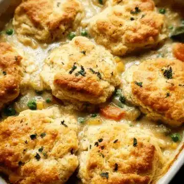 Biscuit & Vegetable Pot Pie (Casserole)