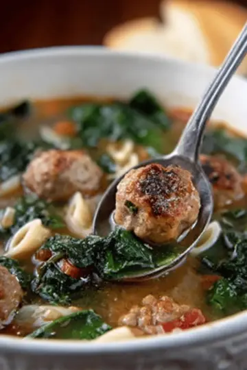 Slow Cooker Italian Sausage Meatball Soup