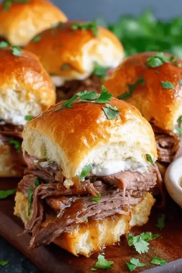 Easy French Dip Sliders Recipe