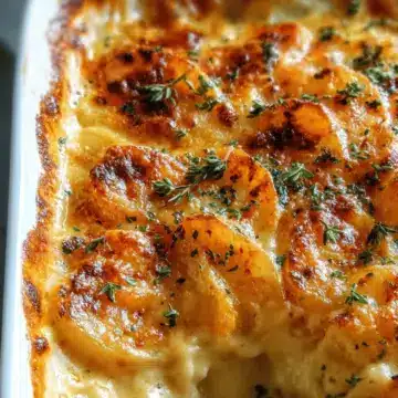 Dad’s Creamy & Cheesy Au Gratin Potatoe
