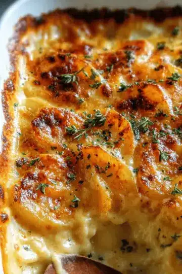 Dad’s Creamy & Cheesy Au Gratin Potatoe