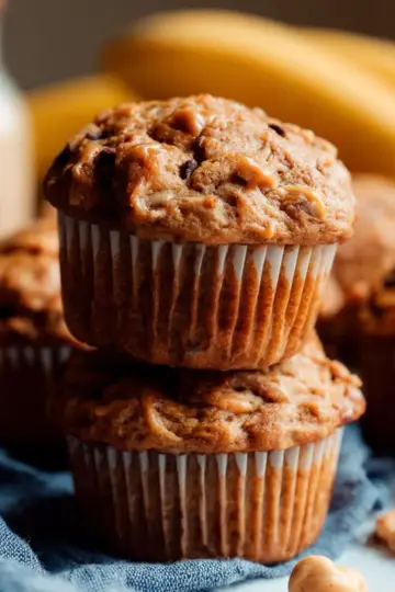 Peanut Butter Banana Muffins