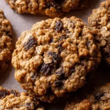 Soft & Chewy Oatmeal Raisin Cookies