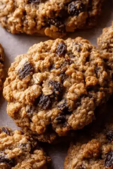 Soft & Chewy Oatmeal Raisin Cookies